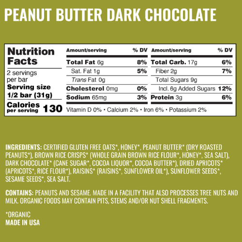 Peanut Butter Dark Chocolate Bars by Kate's Real Food Official Site Sale Online