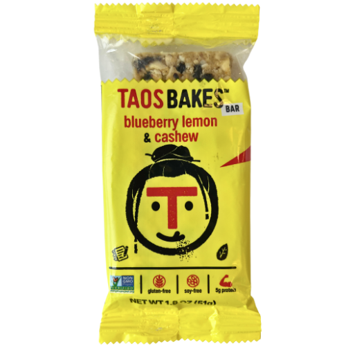 Blueberry Lemon & Cashew Bars by Taos Bakes Outlet New Arrival