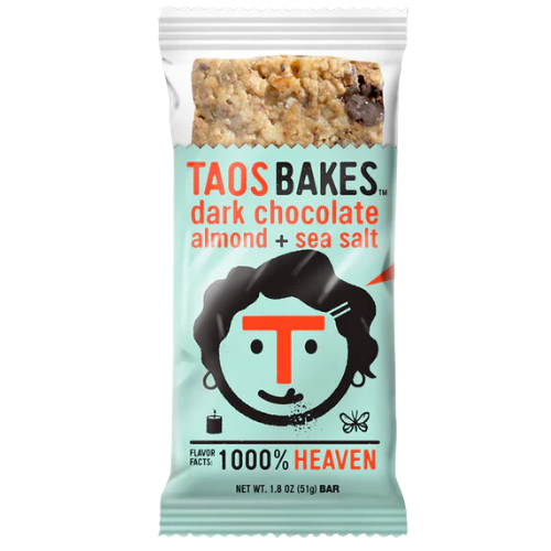 Dark Chocolate Almond & Sea Salt Bars by Taos Bakes Reliable