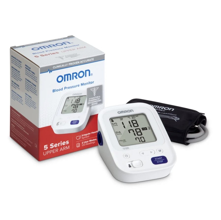 Omron BP7200 Wireless 5 Series Upper Arm Blood Pressure Monitor For Sale Online