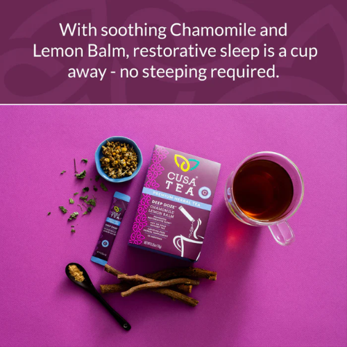 Deep Doze: Chamomile Lemon Balm Instant Herbal Tea by Cusa Tea & Coffee Buy Cheap Factory Outlet