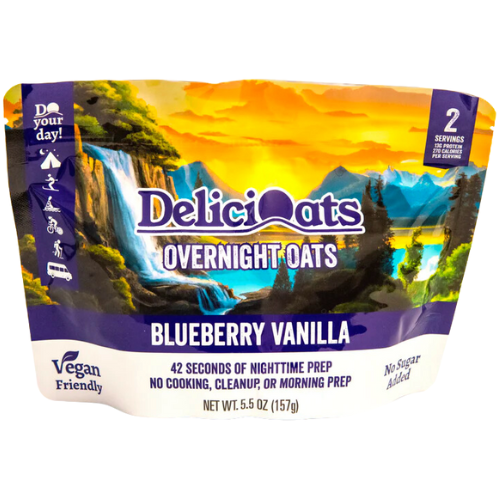 Blueberry Vanilla Overnight Oats by DeliciOats Sale Fake