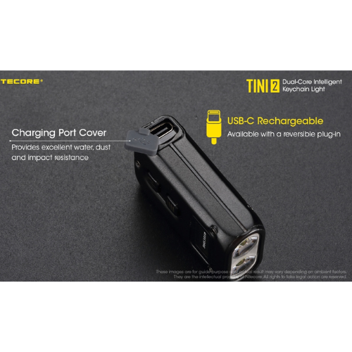 TINI 2 500 Lumen USB-C Rechargeable Keychain Flashlight by Nitecore Online