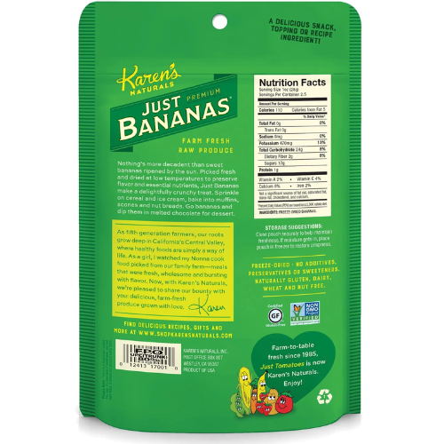 Just Bananas by Karen's Naturals Outlet Websites