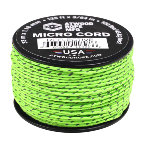 1.18mm Reflective Micro Cord (125') by Atwood Rope MFG Cheap Big Sale