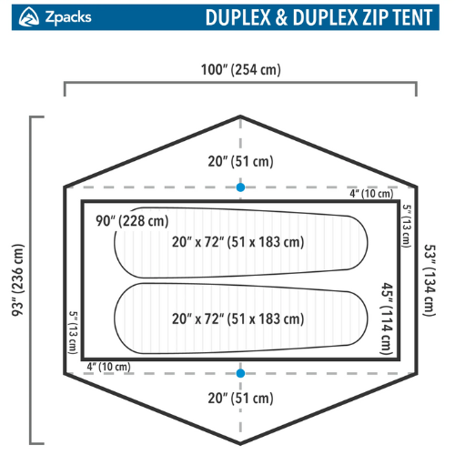 Duplex Classic Tent by Zpacks Free Shipping Sale Online