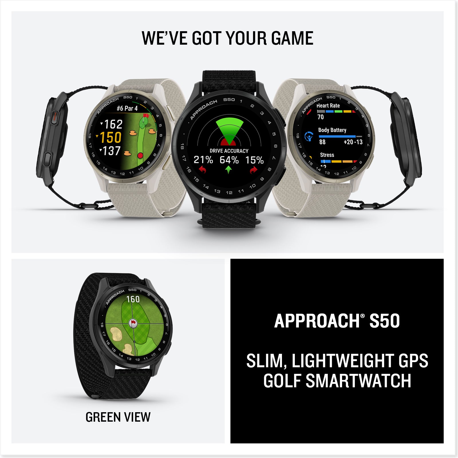 Garmin Approach S50 GPS Golf Smartwatch For Sale Cheap Pice