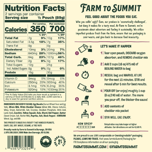 Garden Mac & Cheese by Farm to Summit Buy Cheap Wiki