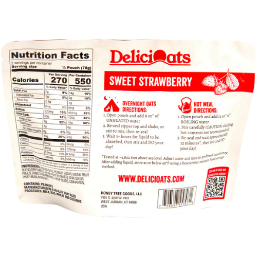 Sweet Strawberry Overnight Oats by DeliciOats Cheap Pice Outlet Sale