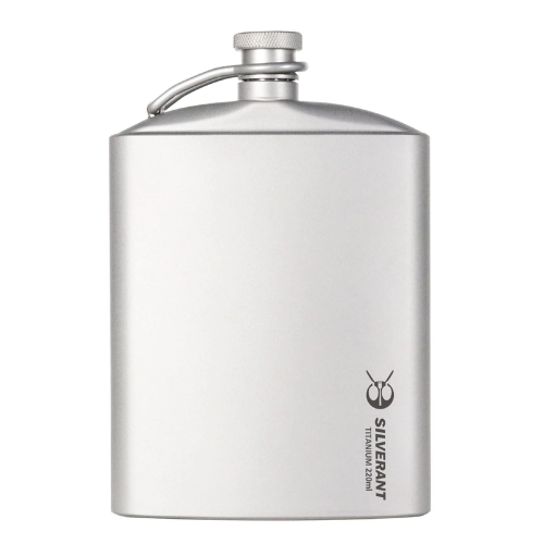 Titanium Hip Flask & Funnel - 220ml by SilverAnt Buy Cheap Factory Outlet