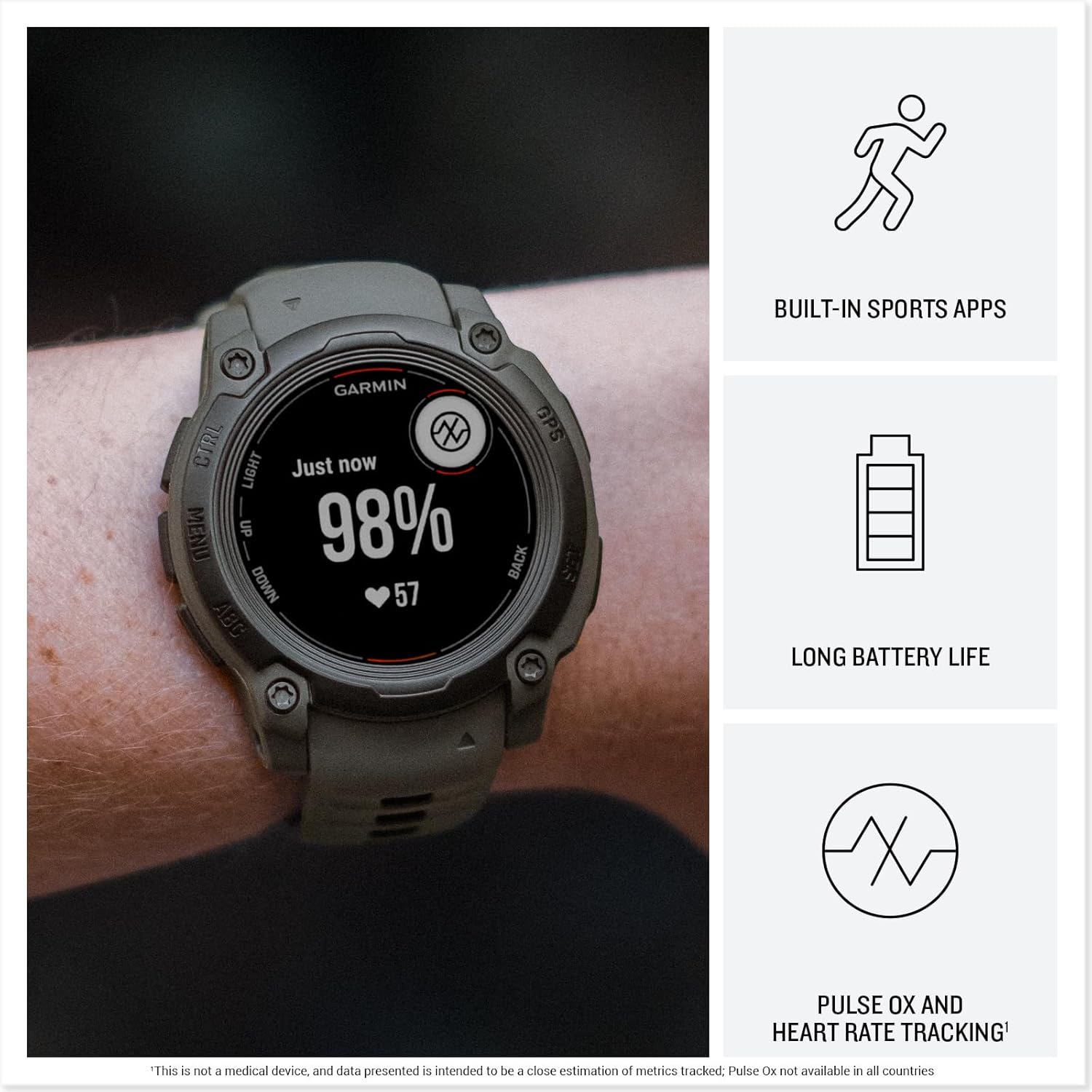 Garmin Instinct E Rugged Outdoor GPS Smartwatch Clearance Pirce Sale