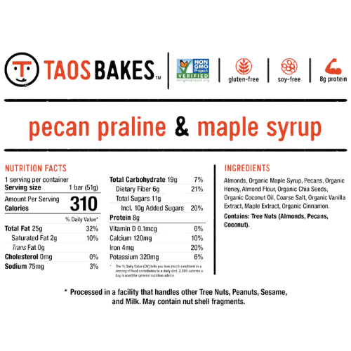 Pecan Praline & Maple Syrup Bars by Taos Bakes Outlet Cheap Authentic