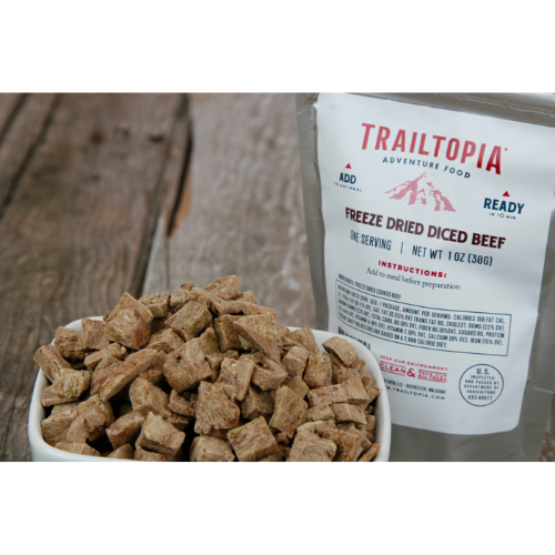 Freeze Dried Diced Beef Side Pack by Trailtopia Cheap Real Authentic