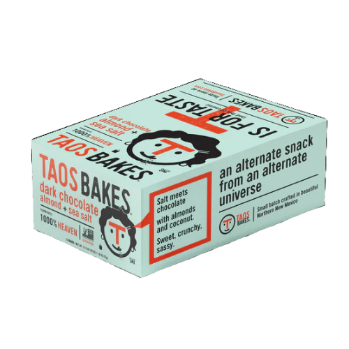 Dark Chocolate Almond & Sea Salt Bars by Taos Bakes Reliable