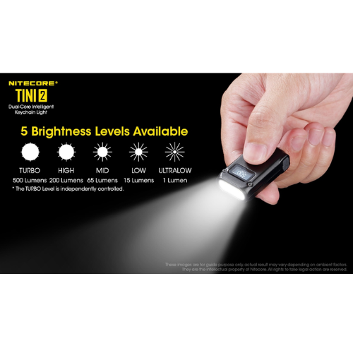 TINI 2 500 Lumen USB-C Rechargeable Keychain Flashlight by Nitecore Online