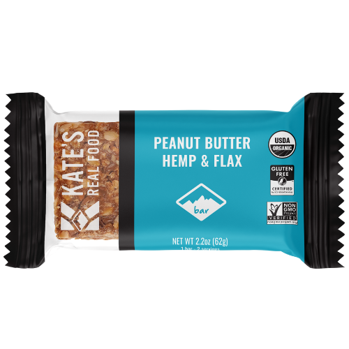 Peanut Butter Hemp & Flax Bars by Kate's Real Food Cheap Pices Authentic