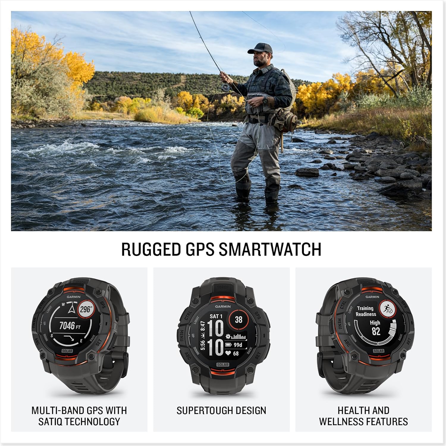 Garmin Instinct 3 Rugged Outdoor GPS Smartwatch Outlet Locations Cheap Online