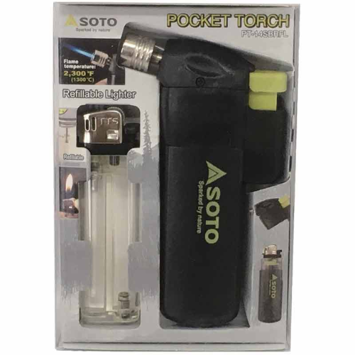 Pocket Torch with Refillable Lighter by SOTO Outdoors Outlet Amazon