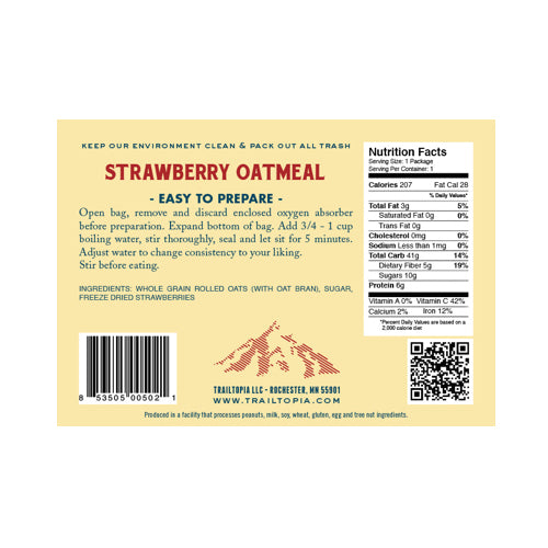 Oatmeal (multiple flavors) by Trailtopia Sale New Styles