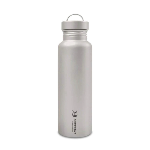 Titanium 800ml Screw Top Clip Bottle by SilverAnt Outlet Affordable