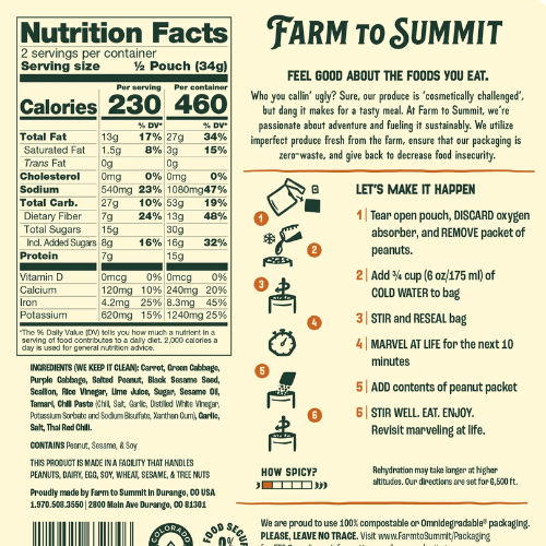 Thai Carrot Slaw by Farm to Summit Quality Original