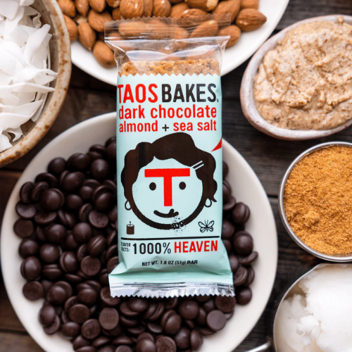 Dark Chocolate Almond & Sea Salt Bars by Taos Bakes Reliable