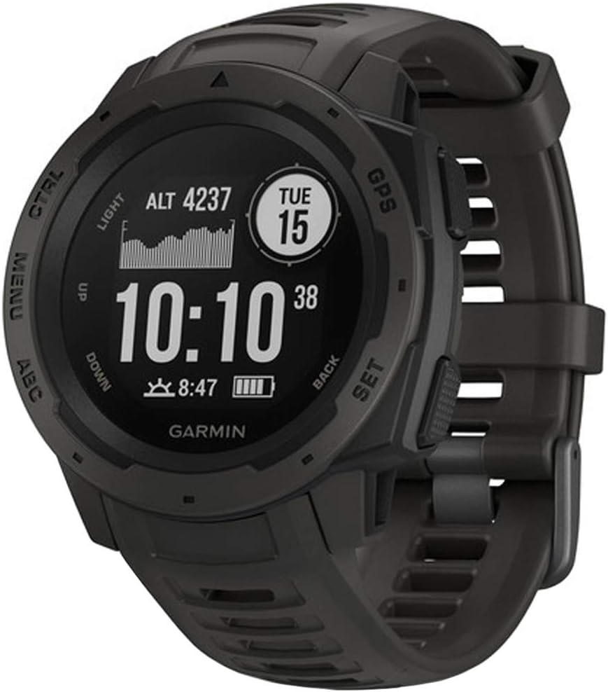 Garmin Instinct Rugged Outdoor Watch - Graphite (Renewed) Cheap Sale Genuine