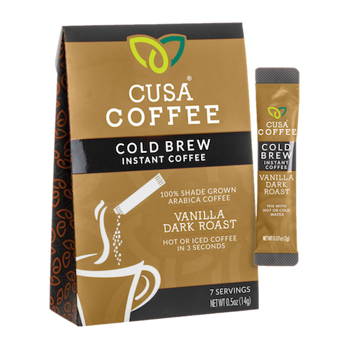 Vanilla Dark Roast Cold Brew Instant Coffee by Cusa Tea & Coffee In China Online