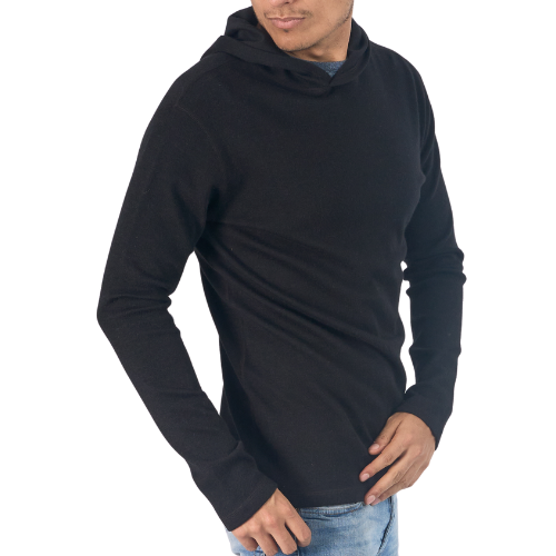 Men's Alpaca Wool Pullover Hoodie by Arms of Andes Good Selling Cheap Online