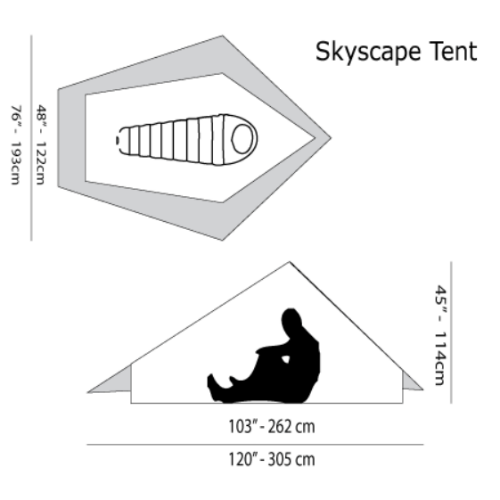 Skyscape Trekker (Silicone coated Polyester) by Six Moon Designs Clearance 2025 Unisex