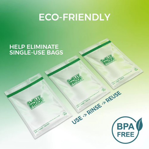 Clear Flat Reusable Bags by Smelly Proof Excellent