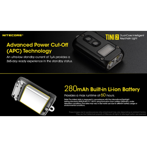 TINI 2 500 Lumen USB-C Rechargeable Keychain Flashlight by Nitecore Online