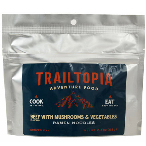 Ramen Noodles: Beef flavored with Vegetables and Mushrooms by Trailtopia Free Shipping Exclusive