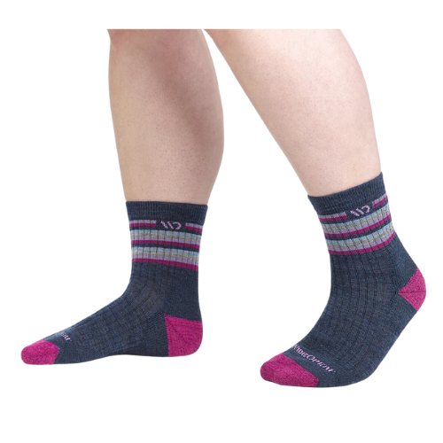 Women's Multi Stripe Cushioned Micro Crew Socks by WIDE OPEN Socks Cheap Perfect