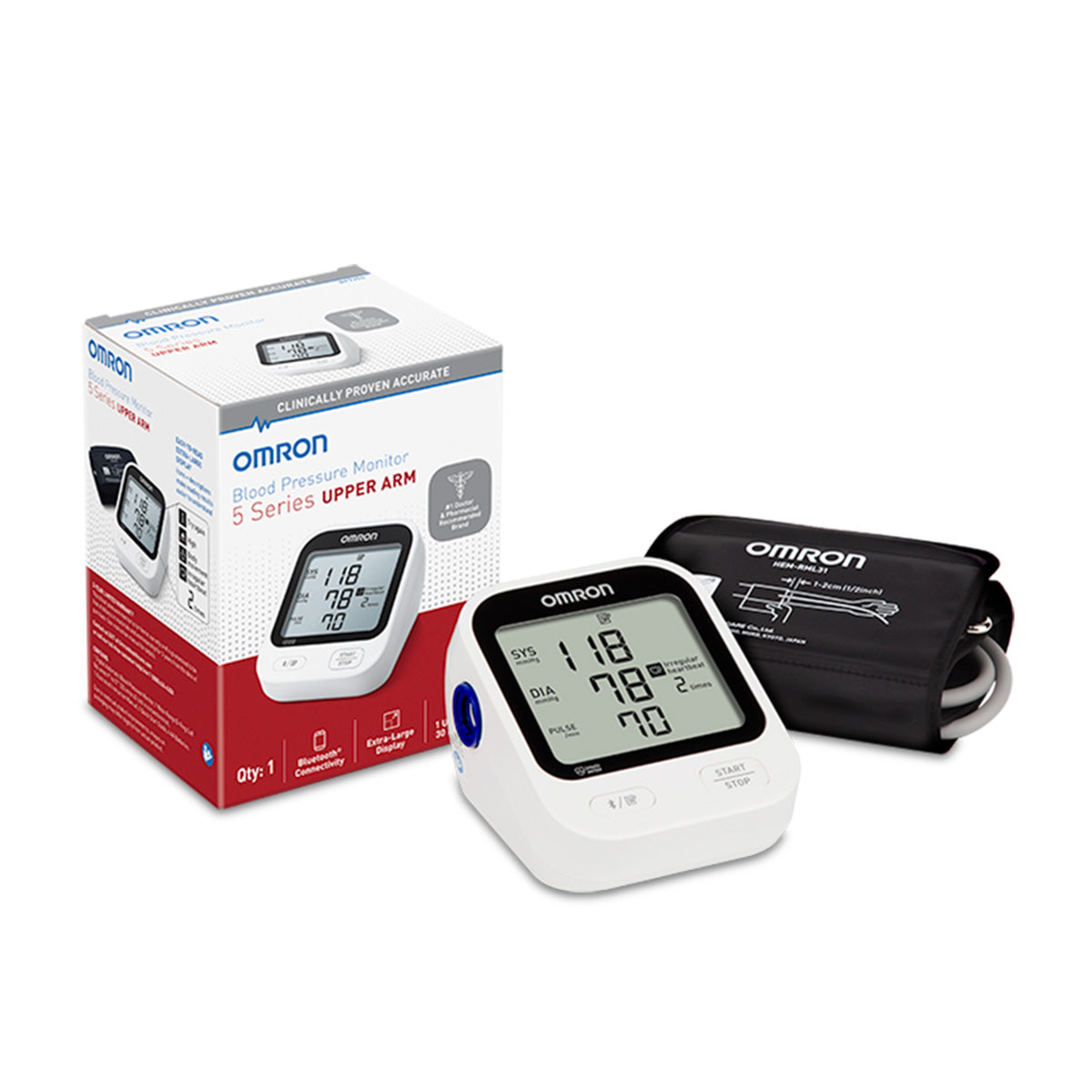 Omron BP7255 Wireless 5 Series Upper Arm Blood Pressure Monitor Buy Sale Online