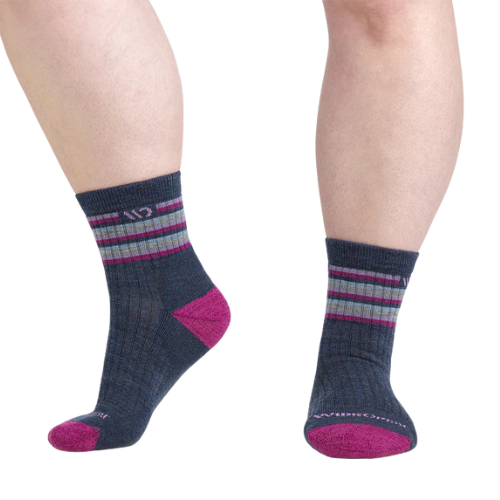 Women's Multi Stripe Cushioned Micro Crew Socks by WIDE OPEN Socks Cheap Perfect