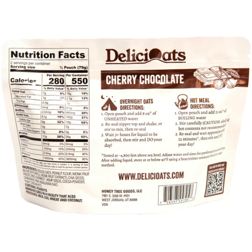 Cherry Chocolate Overnight Oats by DeliciOats Low Pice Fee Shipping Sale Online