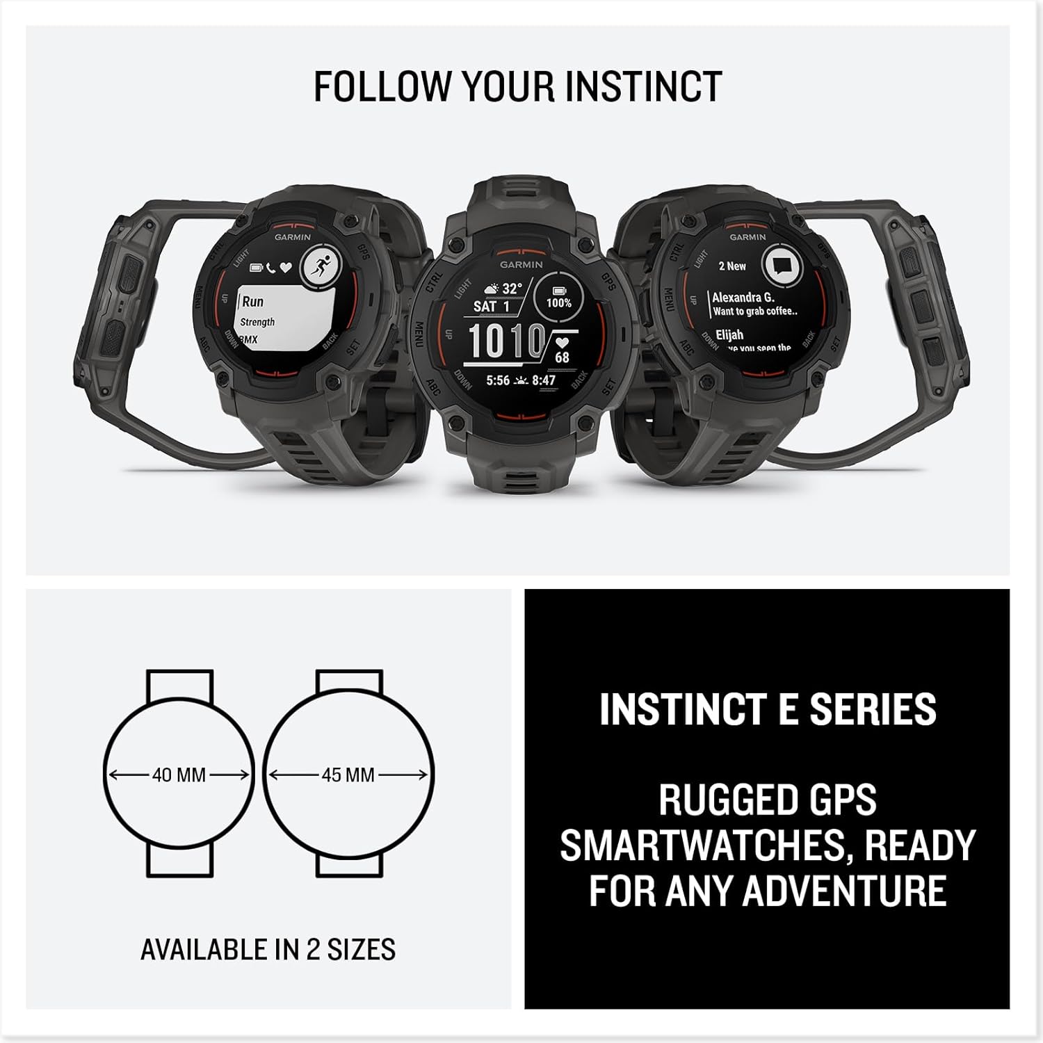 Garmin Instinct E Rugged Outdoor GPS Smartwatch Clearance Pirce Sale