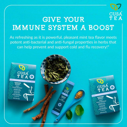 Immune Boost: Mint Honeysuckle Herbal Tea by Cusa Tea & Coffee Pre Order Online