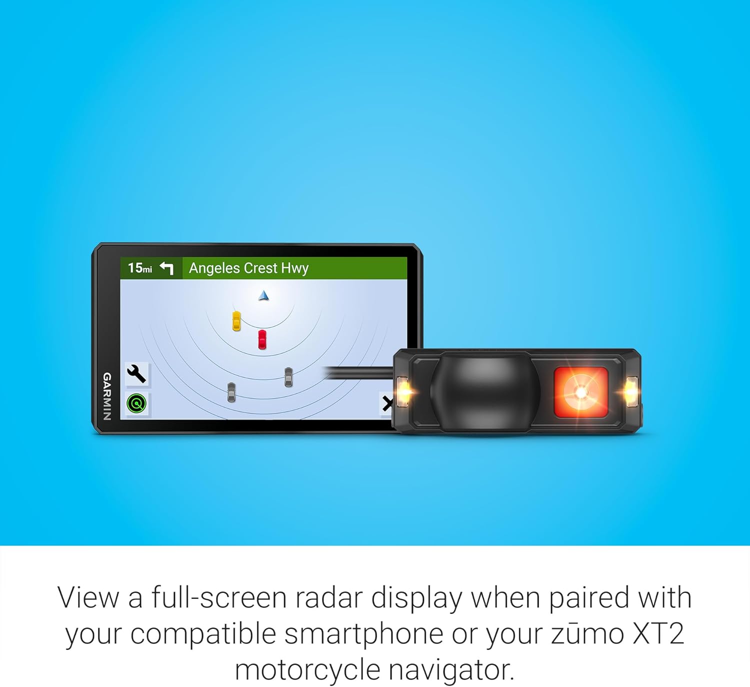 Garmin z¨±mo R1 Motorcycle Rearview and Blind Spot Radar Clearance 100% Guaranteed