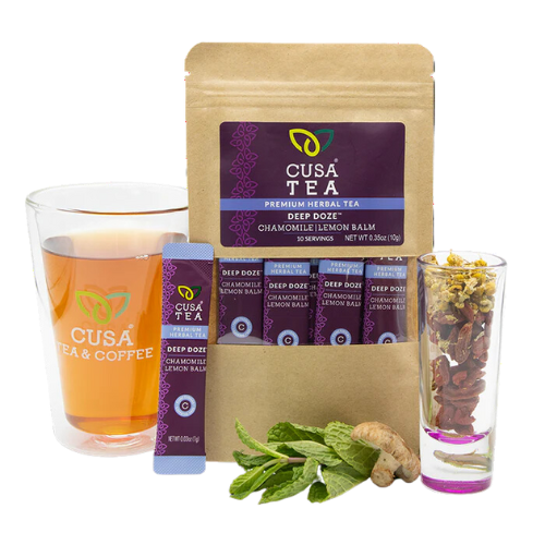 Deep Doze: Chamomile Lemon Balm Instant Herbal Tea by Cusa Tea & Coffee Buy Cheap Factory Outlet