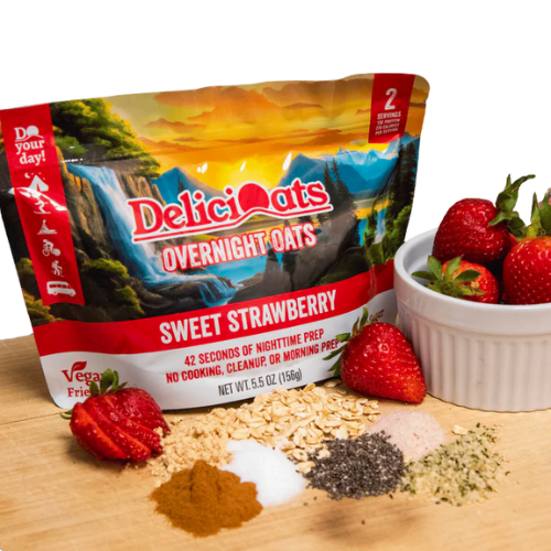 Sweet Strawberry Overnight Oats by DeliciOats Cheap Pice Outlet Sale