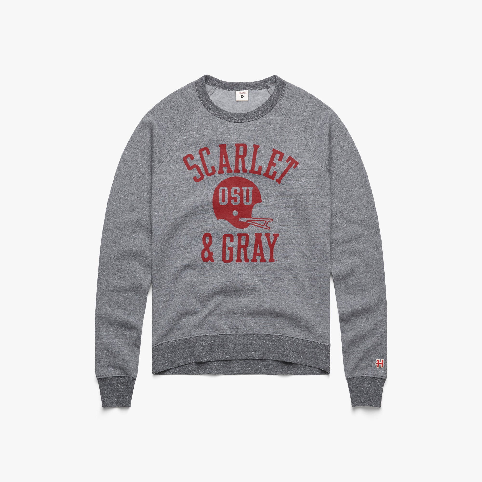 Women's OSU Scarlet And Gray Crewneck Sale Top Quality