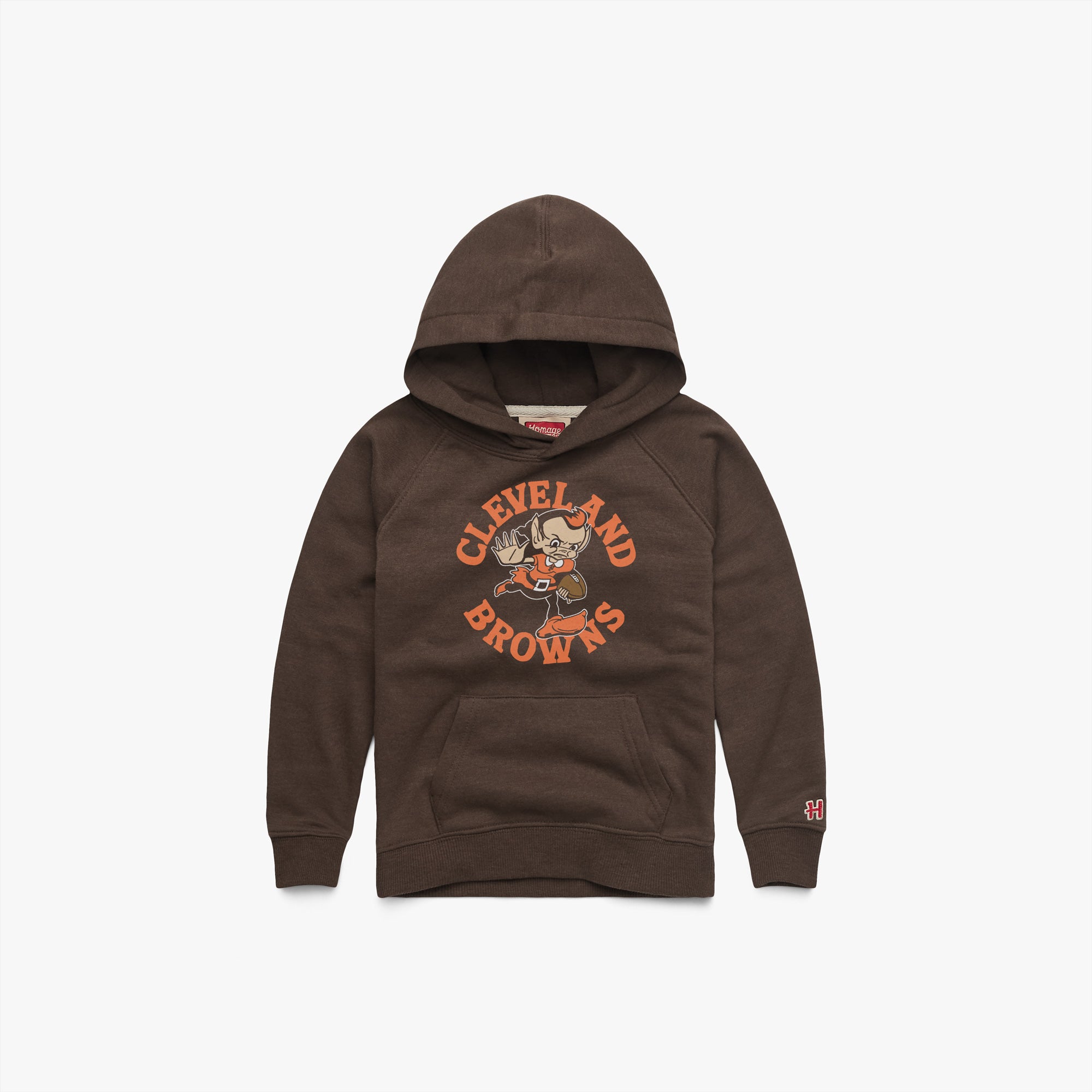 Youth Cleveland Browns Brownie Stiff Arm Hoodie Free Shipping