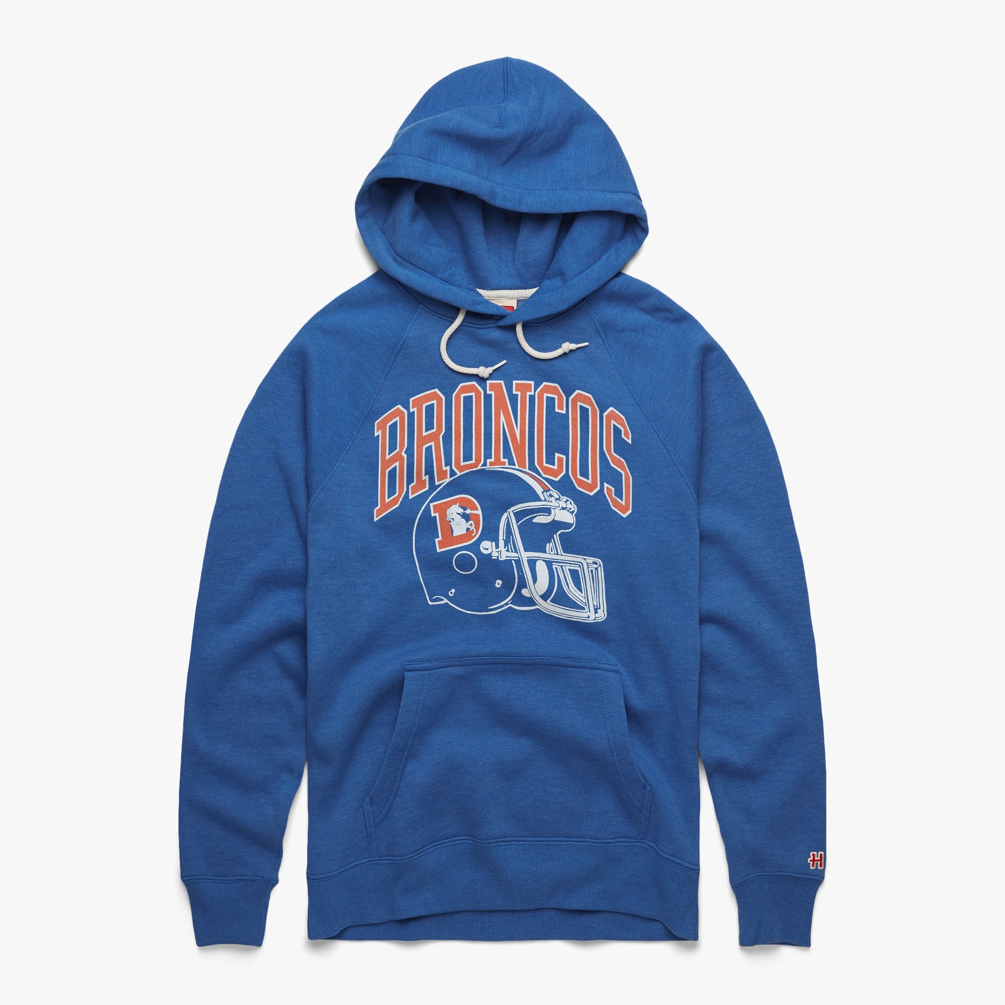 Denver Broncos Helmet Retro Hoodie Discount Hot Sale