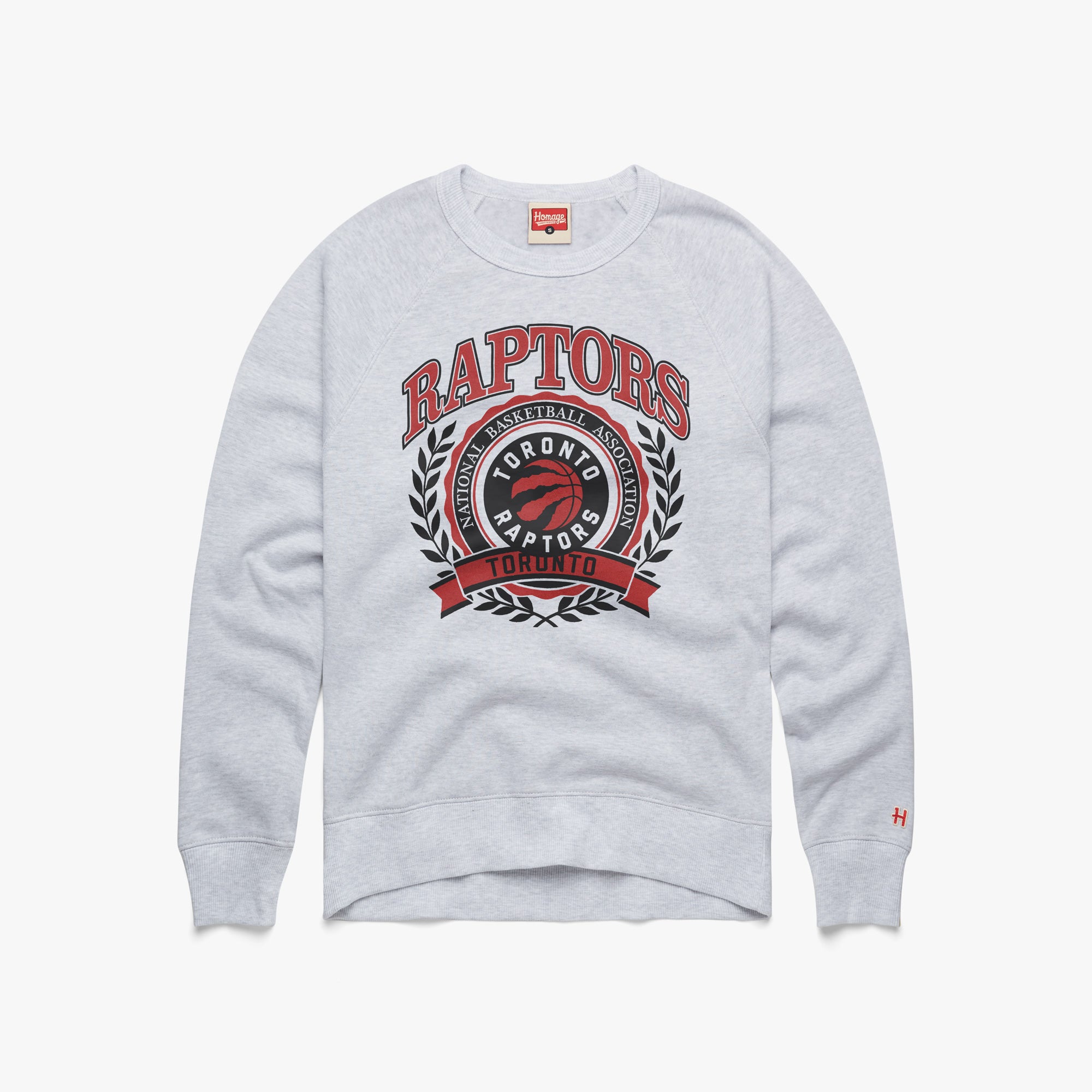 Toronto Raptors Crest Crewneck Cheap Factory Outlet