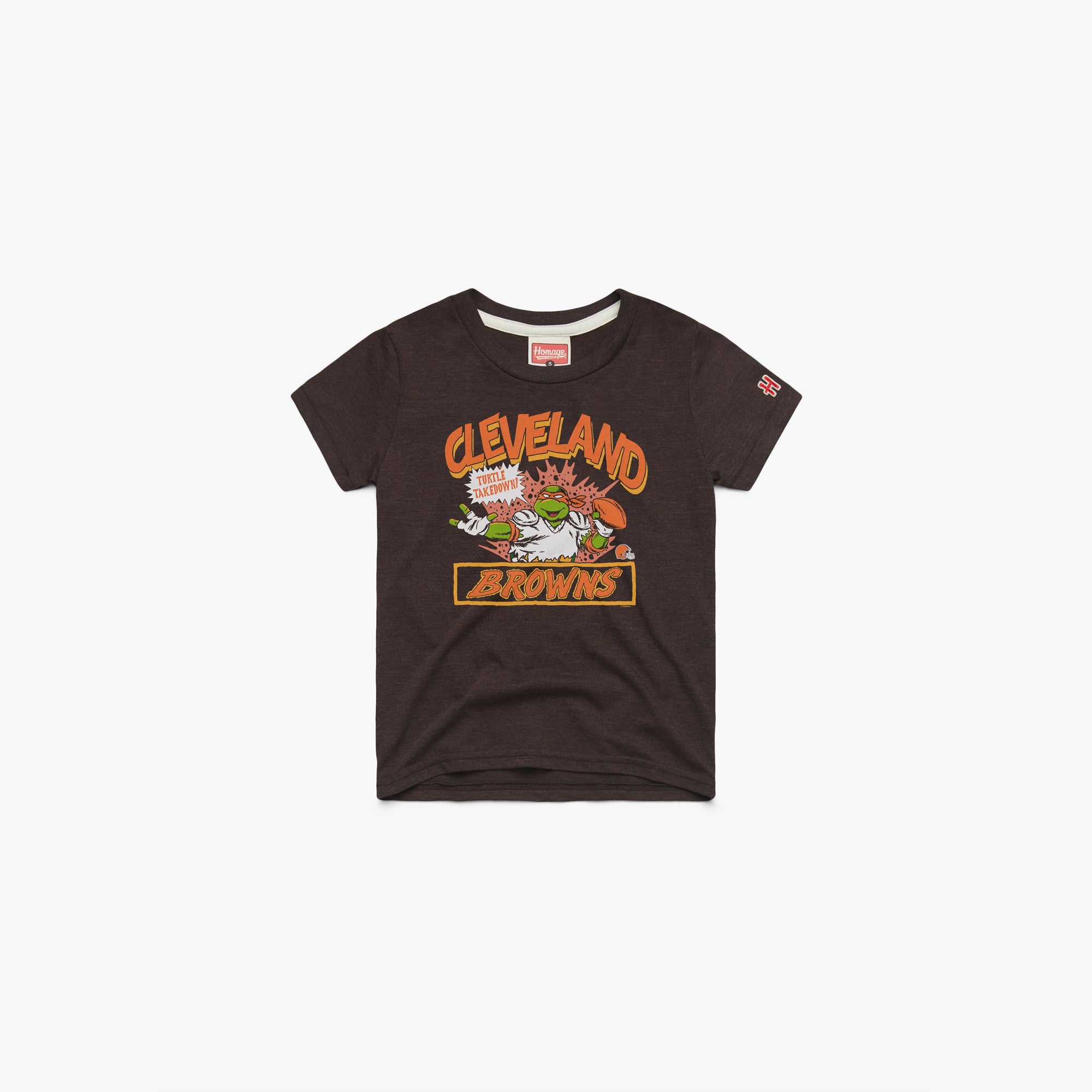 Youth TMNT Michelangelo x Cleveland Browns Sale Huge Surprise