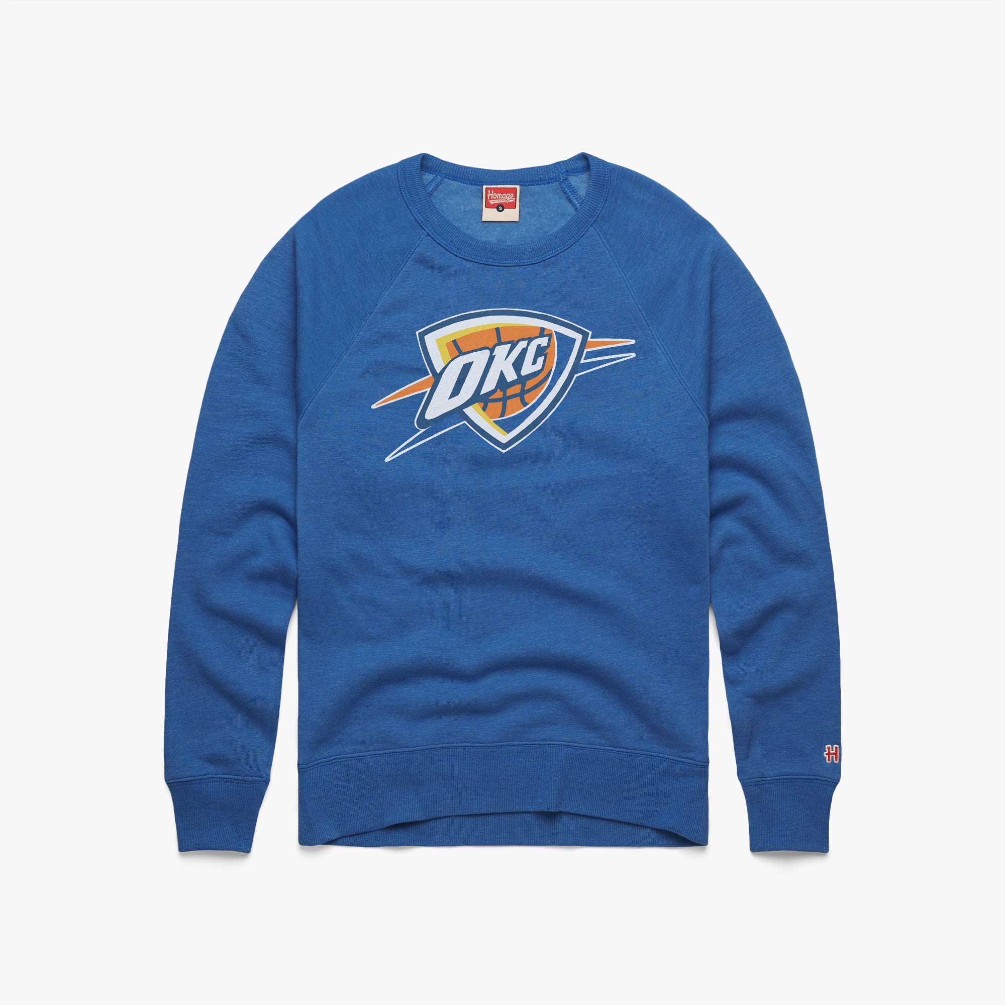 OKC Thunder Logo Crewneck Free Shipping Official