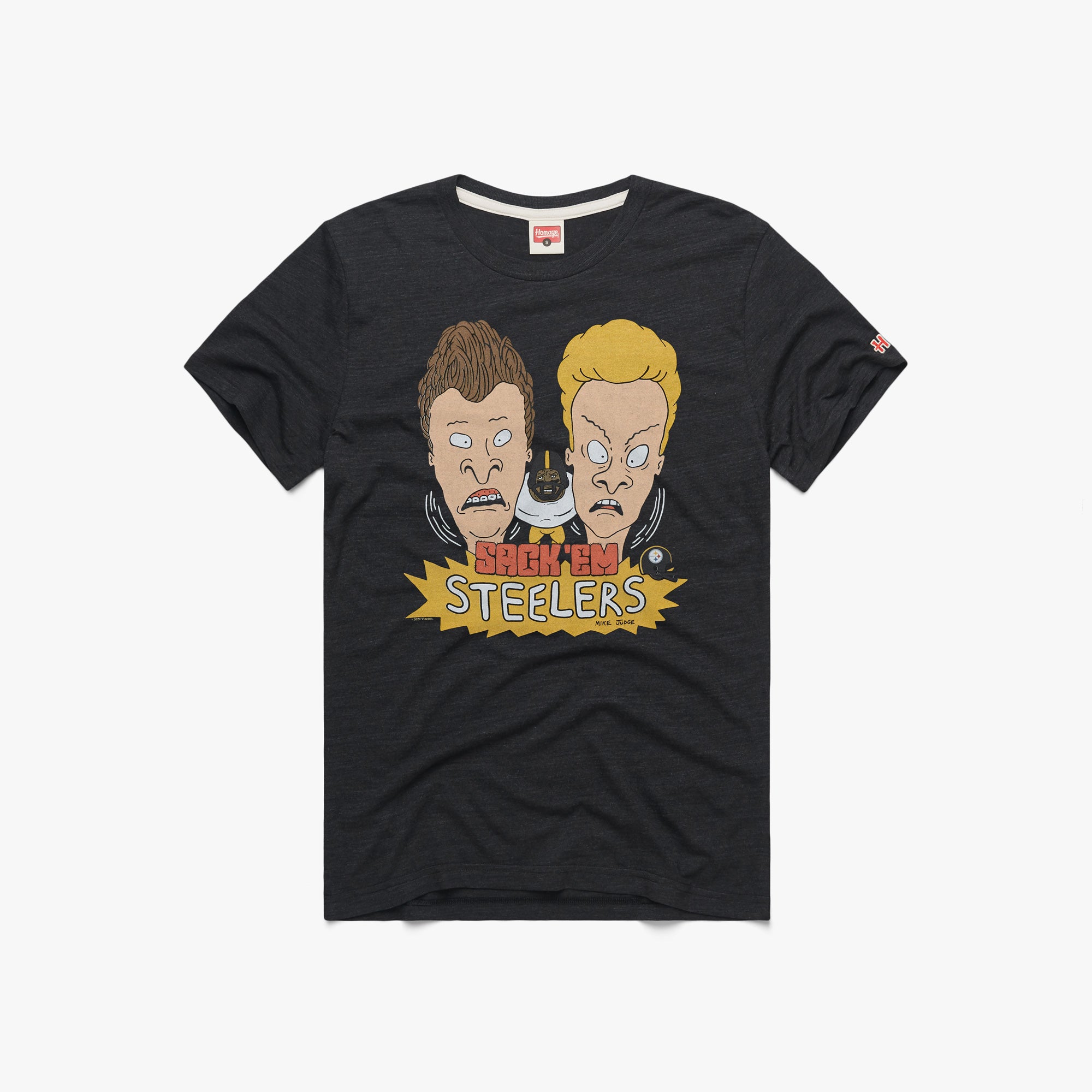 Beavis And Butt-Head X Pittsburgh Steelers Sack 'Em Release Dates Authentic