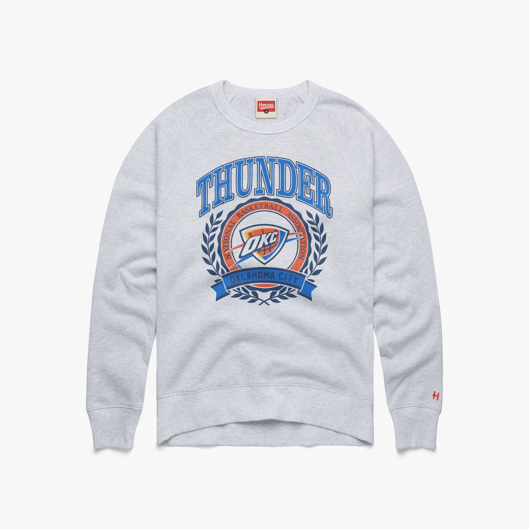 Oklahoma City Thunder Crest Crewneck Quality Free Shipping